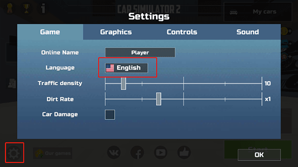 汽车模拟器2无限金币版解锁所有车辆版如何设置中文