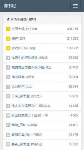 御书屋自由的小说阅读器